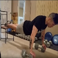 Bent Arm Handstand Press related exercise decline push-up on chair