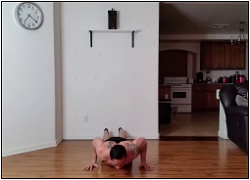 handstandpushup.com handstand push-up home workouts 90 degree handstand push-up with handstand push-ups combination black shorts