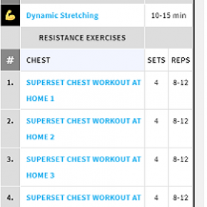 Advanced chest workout online at home